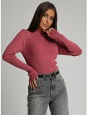 Women\'s fitted Indian turtleneck, pink 3212024 - Online store - Boutique